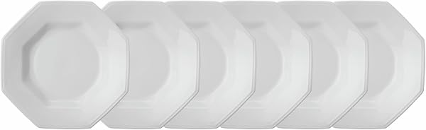 Conjunto com 6 Pratos Fundos Porcelana Schmidt
