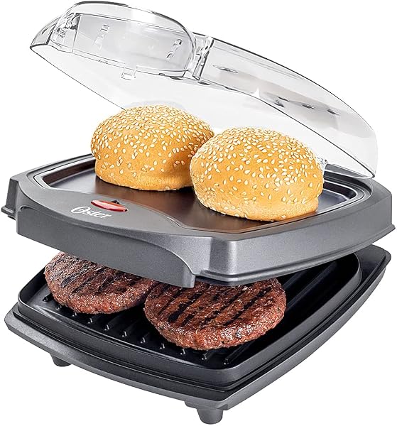 Grill Elétrico Oster Burguer 2 em 1 com Estufa