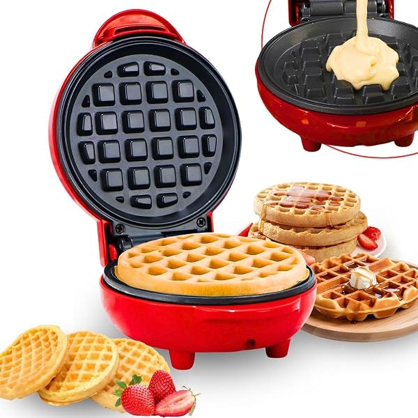 Máquina de Waffle Elétrica Profissional